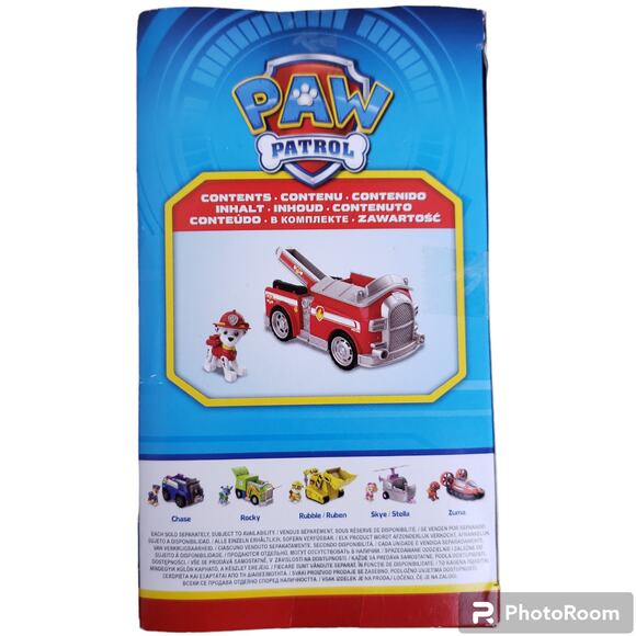 Paw Patrol Marshall Fire Engine Truck Kid's Toddler Toy Nickelodeon - Picture 3 of 5